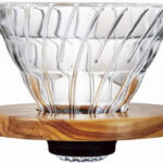 Hario Dripper V60-02 Glass Olive Wood návod