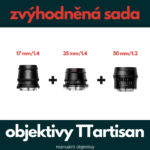 TTArtisan Titanium Lens Set Fujifilm X: MF 17mm/1.4