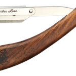 Eurostil Barber Line břitva na holení s dřevěnou rukojetí na 1/2 žiletky návod