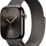 Apple Watch Series 10 46mm Cellular břidlicově šedý titan s břidlicově šedým milánským tahem S/M MC7R4QC/A návod