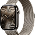 Apple Watch Series 10 46mm Cellular přírodní titan s přírodním milánským tahem S/M MC7Q4QC/A návod