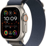 Apple Watch Ultra 2 49mm titanové pouzdro s modrým alpským tahem L MREQ3CS/A návod