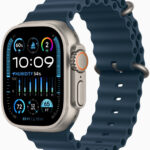 Apple Watch Ultra 2 49mm titanové pouzdro s modrým oceánským řemínkem MREG3CS/A návod