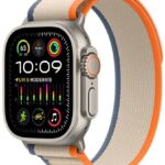 Apple Watch Ultra 2 49mm titanové pouzdro s oranžovo-béžovým trailovým tahem S/M MRF13CS/A návod