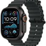 Apple Watch Ultra 2 GPS+Cellular 49mm Černé titanové tělo - Černý oceánský řemínek / 130-200 mm MX4P3 návod