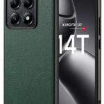 Lenuo TPU leather kryt pro Xiaomi 14T tmavě zelená návod