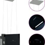 vidaXL Ostrůvková digestoř s dotykovým senzorem LCD tvrzené sklo návod