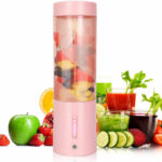 Blenders přenosný USB smoothie mixér 450 ml PRO V2023 Růžová návod