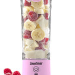 SmoothieJet přenosný USB smoothie mixér 600 ml - voděodolný - model 2023 Růžová návod