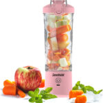 SmoothieJet přenosný USB smoothie mixér 600 ml - voděodolný - model 2023 Světle růžová návod