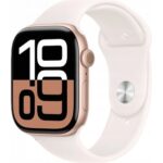 Apple Watch Series 10 GPS 46mm Aluminium Case | Light Blush Sport Band - M/L MWWU3ET/A návod