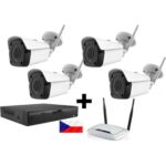 Kamerový WiFi IP set - 4x Zoneway NC950 5MPx