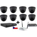Zoneway 8x dome NC960 + NVR 2104 + router + POE switch návod